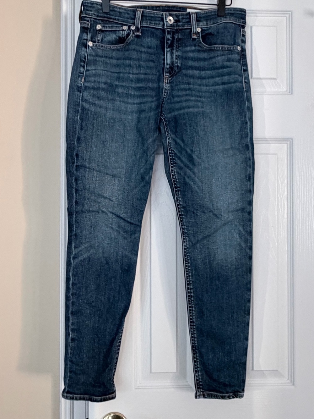 Rag & Bone Kate Mid Rise Skinny Ankle Jeans Size 29 Marigold Wash Stretch